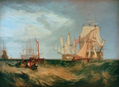 スピットヘッド：アンカーを取り戻すボートの乗組員 作： Joseph Mallord William Turner