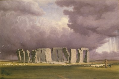 ストーンヘンジ: 嵐の日、1846 年 作： Joseph Mallord William Turner