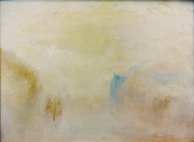岬間のボートのある日の出 作： Joseph Mallord William Turner