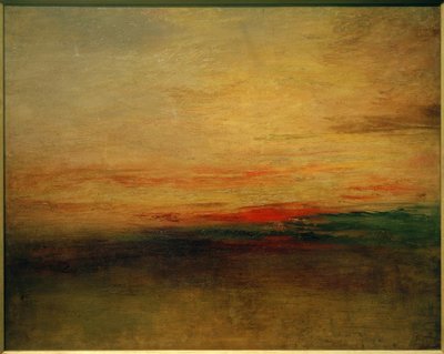 日没（？） 作： Joseph Mallord William Turner