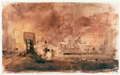 アーティストのスタジオ 作： Joseph Mallord William Turner