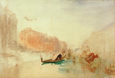 サンタマリアデッラサルーテの階段、大運河を見上げる 作： Joseph Mallord William Turner