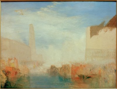 ヴェネツィア：ドージェの結婚式典とピアツェッタ 作： Joseph Mallord William Turner