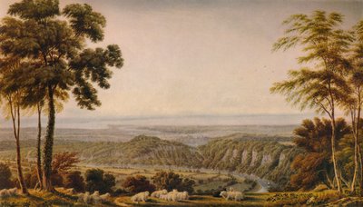 チェプストウ-朝、1820年、1938年近くのウィンドクリフからの眺め 作： Joseph Mallord William Turner