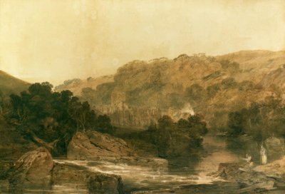 ブリンクバーン修道院、ノーサンバーランドのビュー 作： Joseph Mallord William Turner