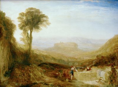 ローマで描かれたオルヴィエートのビュー 作： Joseph Mallord William Turner