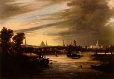 「オックスフォードのウェスト プロスペクト」、19 世紀、1943 年。 作： Joseph Mallord William Turner