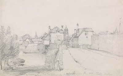 オックスフォード、フォリー ブリッジ 作： William Turner of Oxford