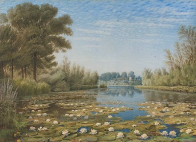 チャーウェル、オックスフォードシャーのシプトン近くのシーン 作： William Turner of Oxford