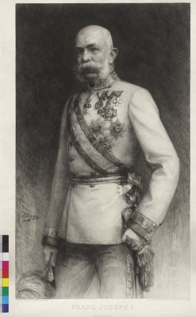フランツ・ヨーゼフ1世の野戦大将服姿 作： William Unger