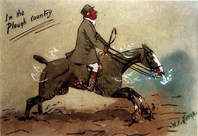 In the Plough Country（水彩・紙） 作： William Verner Longe