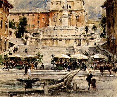 ローマ・スペイン広場（Piazza di Spagna 作： William Walcot