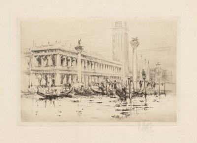 ベニス セット: サン マルコ図書館 作： William Walcot