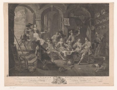 喫煙と飲酒の会社のあるインテリア フランダースの娯楽 (オブジェクトのタイトル) イギリスの主な絵画（シリーズ名） イギリスで最も重要な絵画 (シリーズタイトル) 作： William Walker