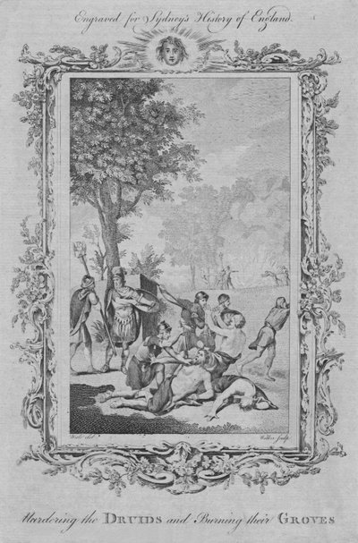 ドルイド僧を殺害し、彼らの森を燃やし、1773年。 作： William Walker