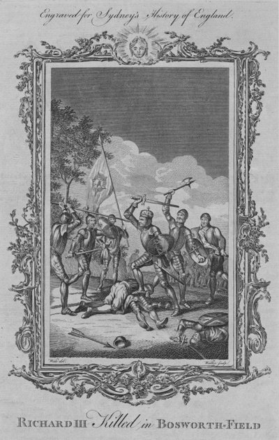 リチャード3世は1773年にボスワースフィールドで殺害されました。 作： William Walker