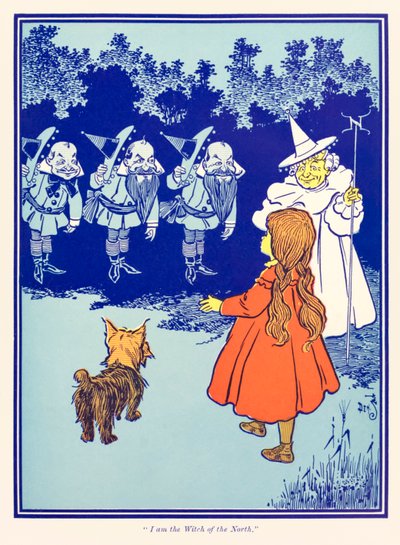私は北の魔女（L. Frank Baum著「オズの魔法使い」より）。 作： William Wallace Denslow