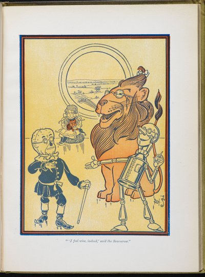 「本当に私は賢かった」とかかしは言いました。 作： William Wallace Denslow