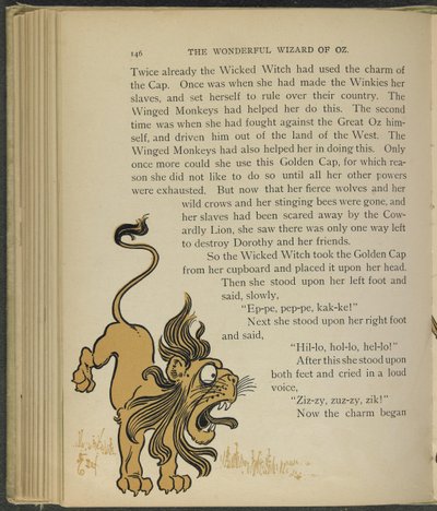 オズの魔法使い」（ライマン・フランク・ボーム作）の挿絵 作： William Wallace Denslow