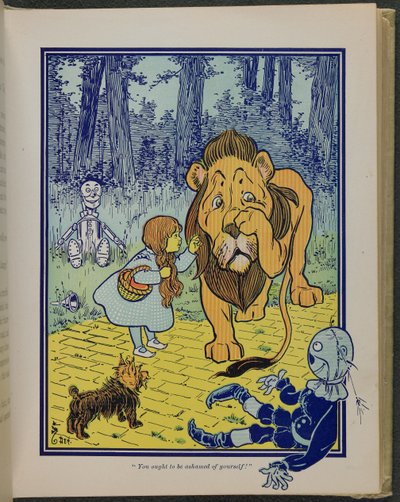 「オズの魔法使い」（ライマン・フランク・ボーム作）の挿絵。 作： William Wallace Denslow