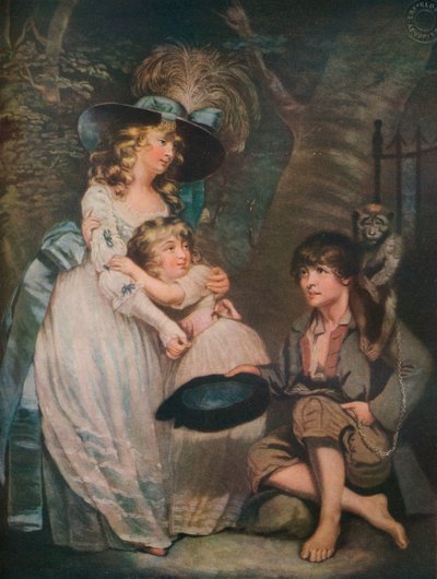 ローコメディアンを励ます若い女性、c1786-1826、1919 作： William Ward
