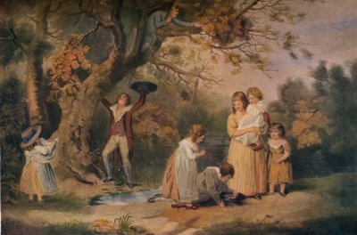 子供の鳥の巣作り、1789 作： William Ward