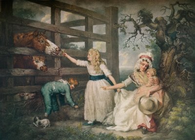 思いやりのある子供、c1793、1916 作： William Ward
