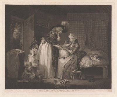 母親が子供を訪ねる 看護師の子供への訪問（オブジェクトのタイトル） 作： William Ward