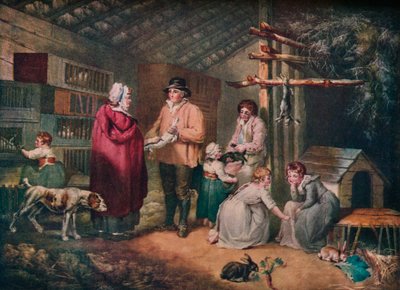 ウサギを売る、1796年、1919年 作： William Ward