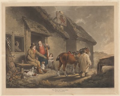 9 月 1 日夕方 作： William Ward after George Morland