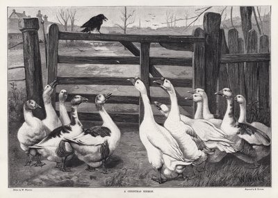 クリスマスのための説教（彫刻 作： William Weekes