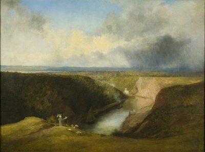 天文台の丘からのエイボン渓谷の眺め、1830年頃 作： William West