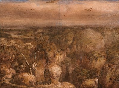 マウントウェストオールからポートボーウェンの遠景 作： William Westall