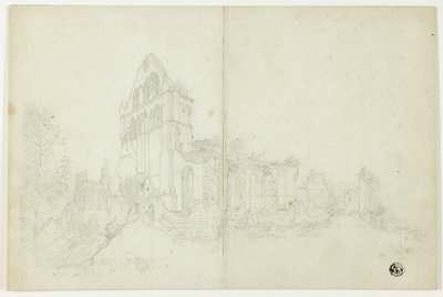 バイランド修道院、ヨークシャー 作： William Westall