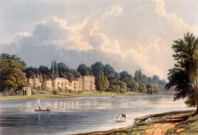 教皇の別荘、トゥイッケナム、1828 作： William Westall