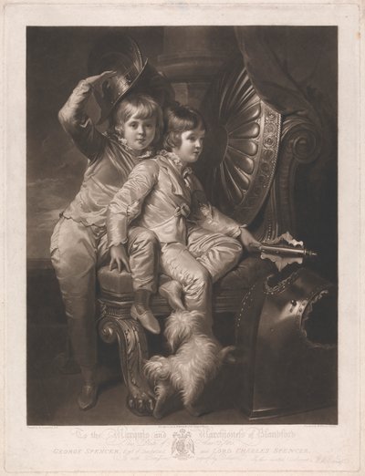 George Spencer, Earl of Sunderland ja Lord Charles Spencer 作： William Whiston Barney