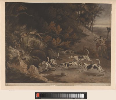 キツネ狩りのハンターと狩猟犬 キツネ狩り (オブジェクトのタイトル) 作： William Whiston Barney
