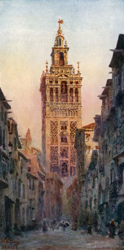 セビリア、ヒラルダの塔 (カラーリソ) 作： William Wiehe Collins