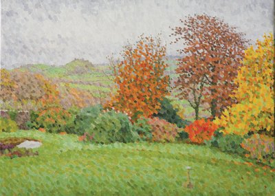 秋の風景、雨、2007年（キャンバスに油彩） 作： William Wilkins