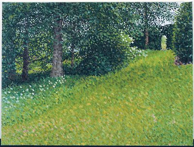 庭、灰色の日、2003年（キャンバスに油彩） 作： William Wilkins