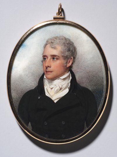 サンドフォードピーコックの肖像、1801年。 作： William Wood