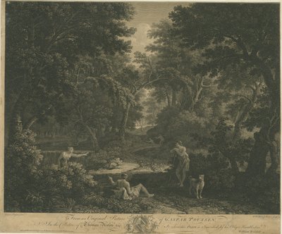 Shugborough-ウッドランドシーン：彫刻、nd [？17世紀中旬から後半] 作： William Woollett