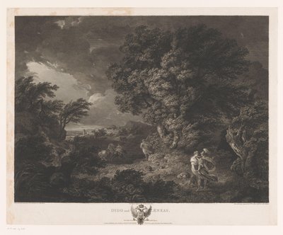 ディドとアエネアスの嵐の風景 ディドとアエネアス (オブジェクトのタイトル) 作： William Woollett