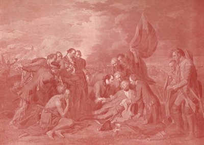 ウルフ将軍の死、1776年、1909年 作： William Woollett