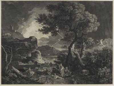 ニオベの子供たちの破壊、1761 作： William Woollett