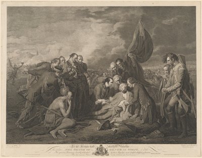 ウルフ将軍の死 作： William Woollett after Benjamin West