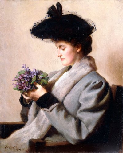 スミレのノーズゲイ-女性の肖像1905 作： William Worcester Churchill