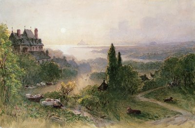 大きな家のある風景 作： William Wyld