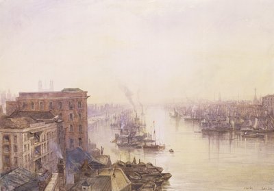 アデレードホテル、ロンドンブリッジのプール 作： William Wyld