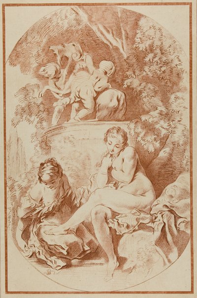 素描を模した版画集よりバテシバ 作： William Wynne Ryland